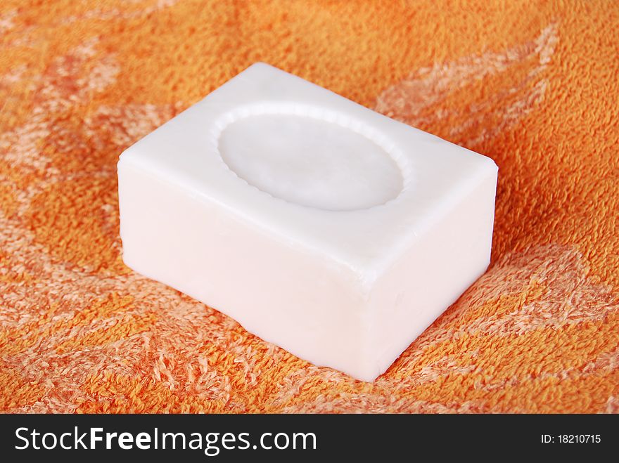 White color, beautiful scented soap