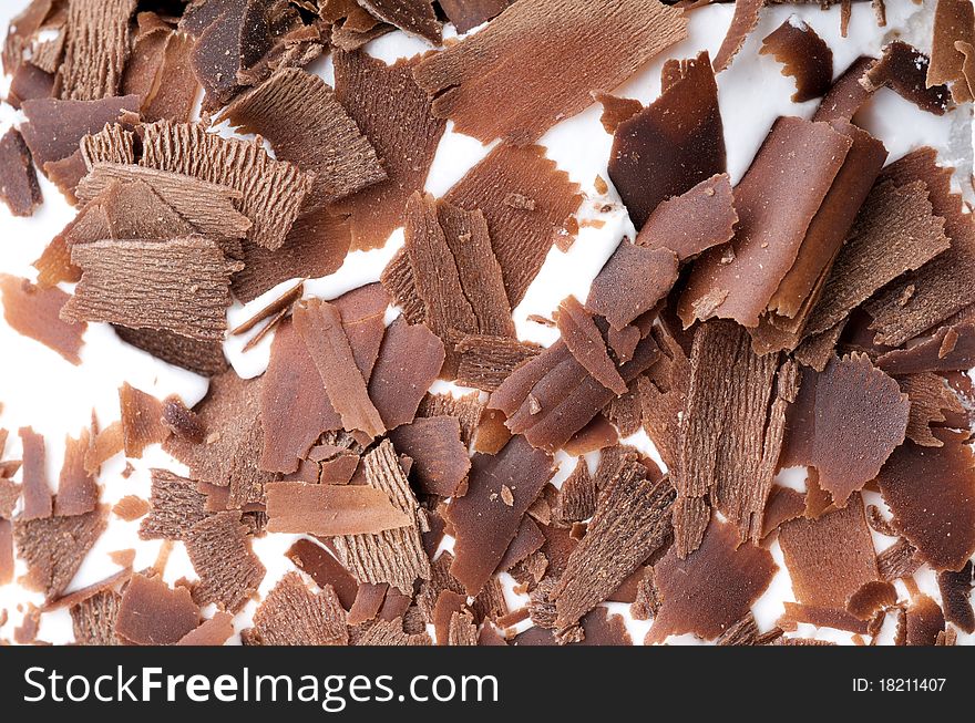 Chocolate cake texture close up. Chocolate cake texture close up