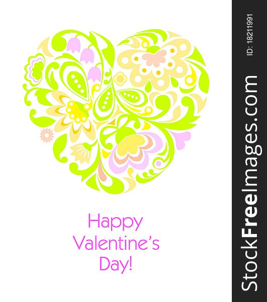 Happy Valentine's Day greeting card. Happy Valentine's Day greeting card.