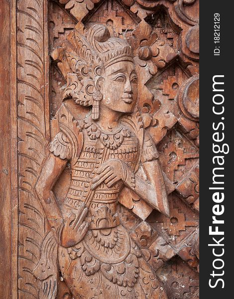 Image of the Buddhist eastern sculpture / figurine / statue