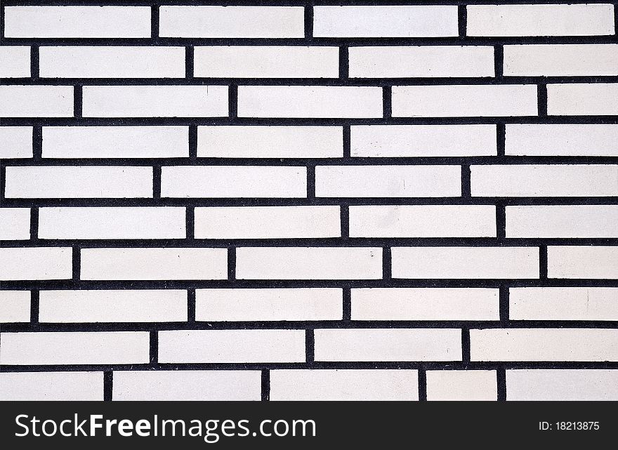 White clinker wall