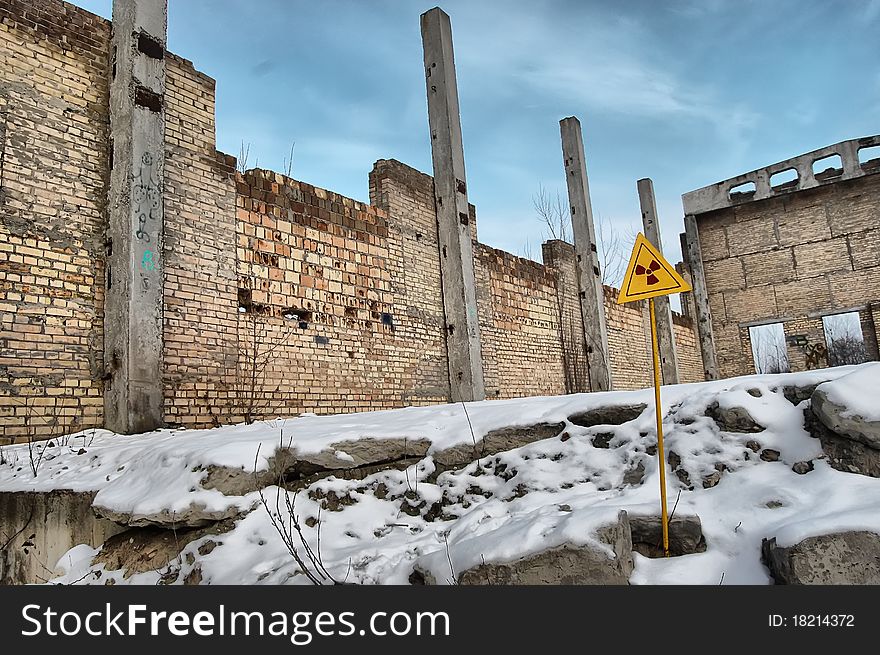 HDR.Lost city.Near Chernobyl area.Kiev region,Ukraine