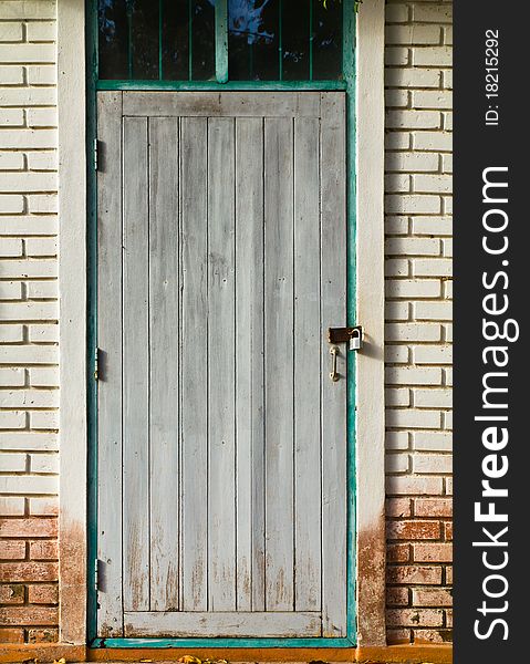 Gray Wooden Door Background