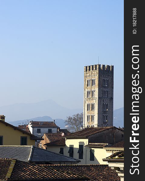 Lucca a beautiful town in tuscany