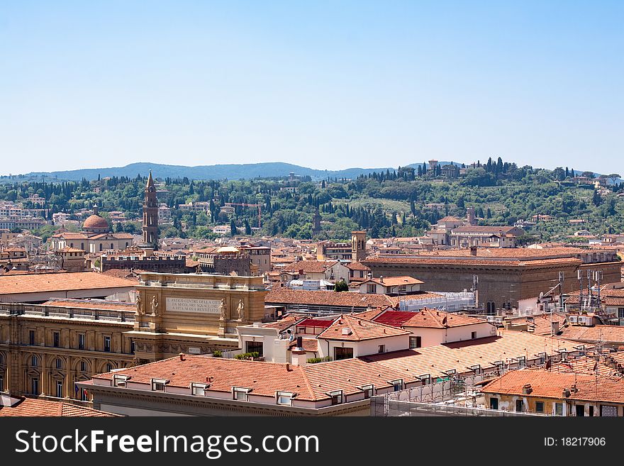 A Florence view from the cathedral bell-tower