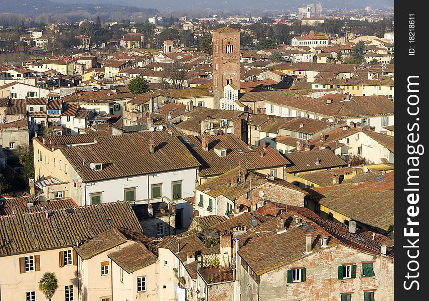 Lucca a beautiful town in tuscany