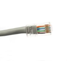 Ethernet Network RJ45 Cable Plug Stock Photography