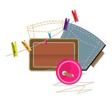 Sewing Clothespins Stock Image Sewing Clothespins Stock Image