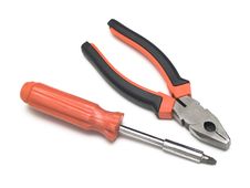 Screwdriver And Pliers Royalty Free Stock Photos Screwdriver And Pliers Royalty Free Stock Photos