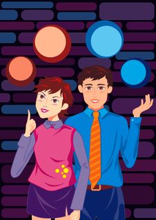 Portrait Of Smiling Young Couple Royalty Free Stock Photography Portrait Of Smiling Young Couple Royalty Free Stock Photography