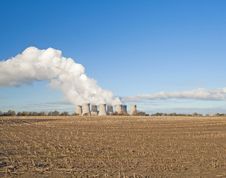 Cooling Towers Of A Power Station Stock Photo