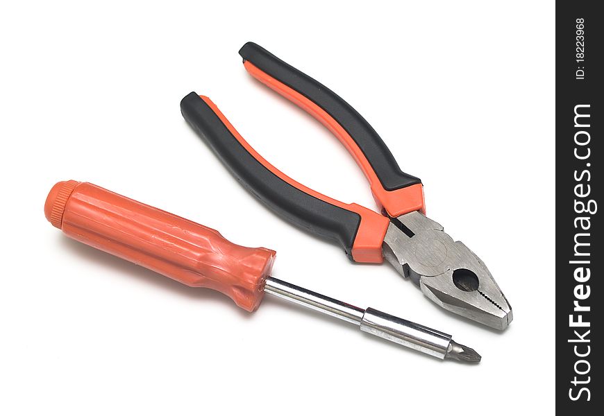 Screwdriver and pliers