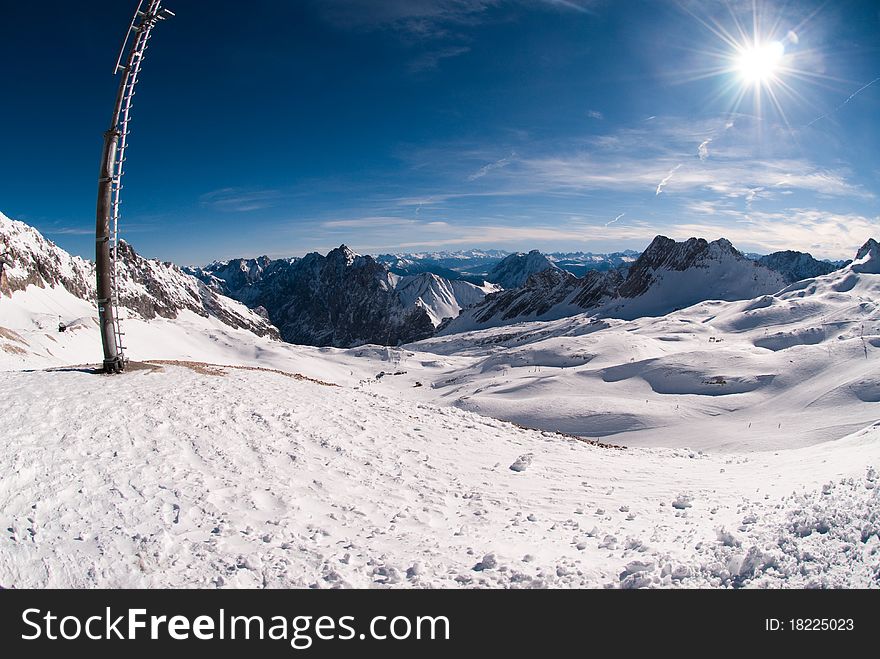 Winterlandscape in the Zugspitze, Germany
