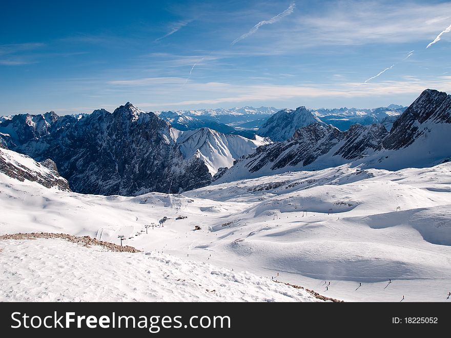 Winterlandscape In The Zugspitze, Germany