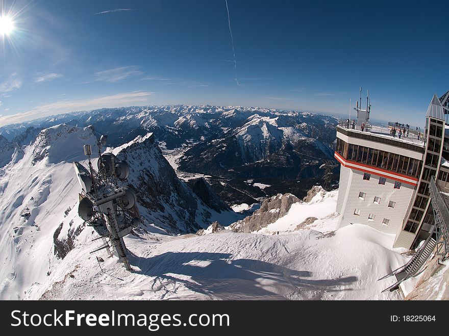 Weather Station in the Zugspitze, Germany
