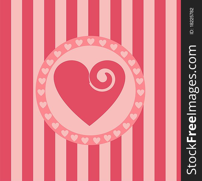 Cute pink background with hearts. Cute pink background with hearts