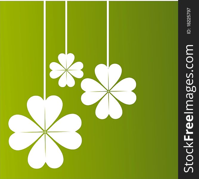 St. patrick's day background with clover