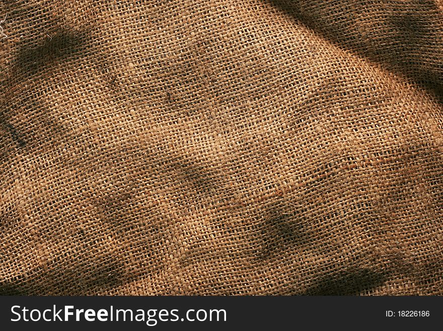 Texture beige industrial bag for background. Texture beige industrial bag for background
