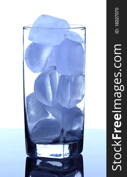 Glass Of Ice Cubes