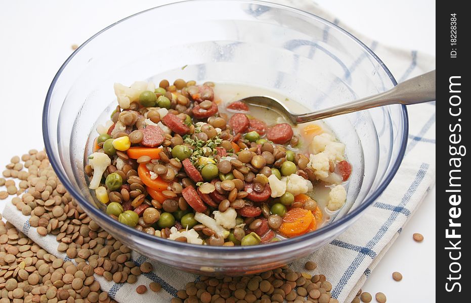 A fresh stew of lentils