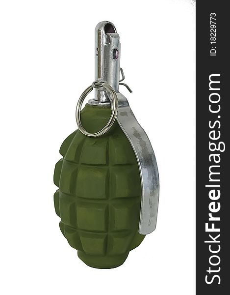 Grenade isolated on a white background