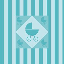 Cute Baby Arrival Background Royalty Free Stock Photography