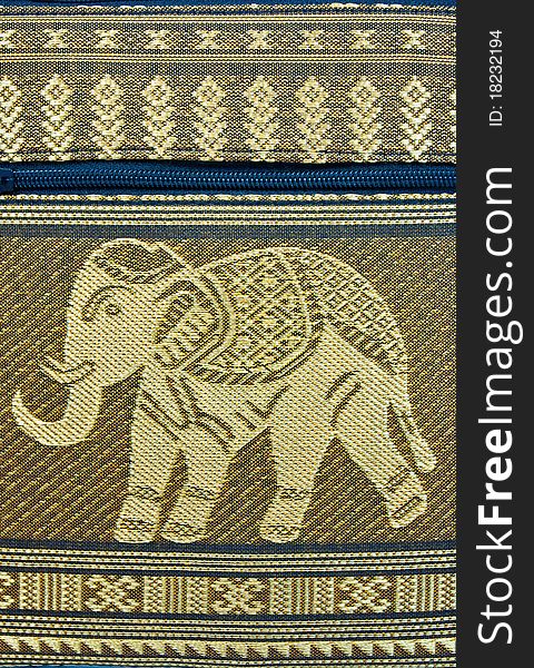 PATTERN THAI SILK ELEPHANT