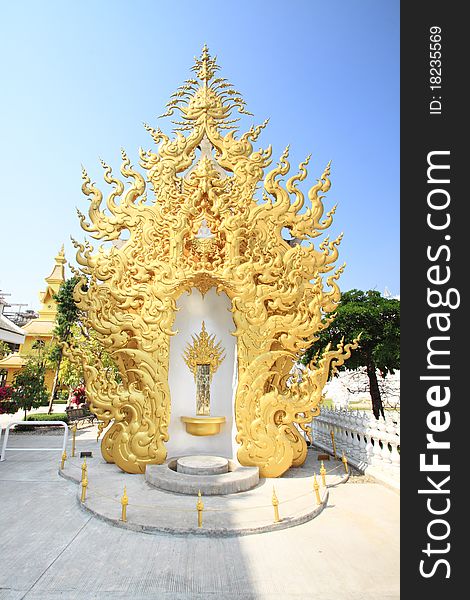 Wat Rong Khun Statue, North Of Thailand