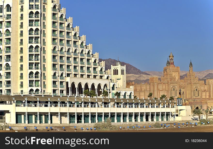 Modern Building Of Hotels In Eilat