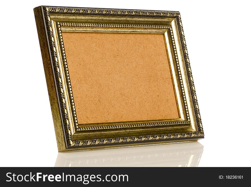 Old style antique picture art frame. Old style antique picture art frame