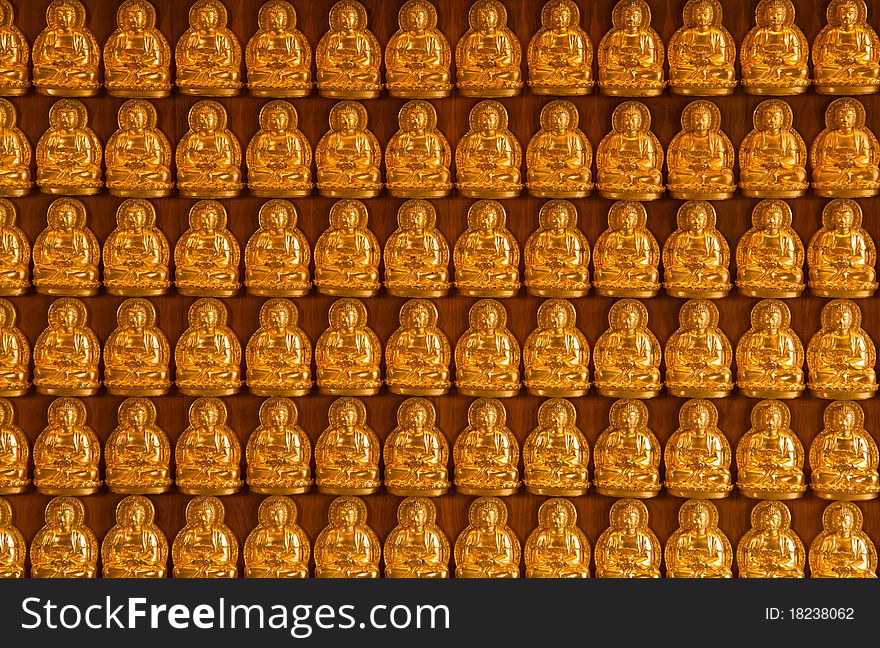 Buddha temple wall in Wat-Leng-Noei-Yi in thailand