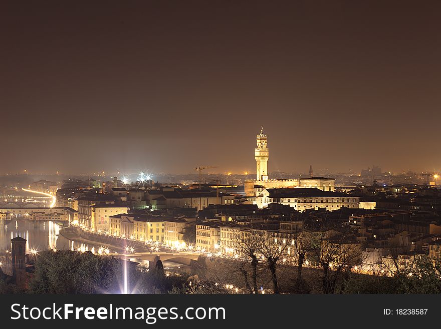 This is Florence Italy night view