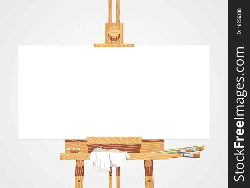 Wooden easel