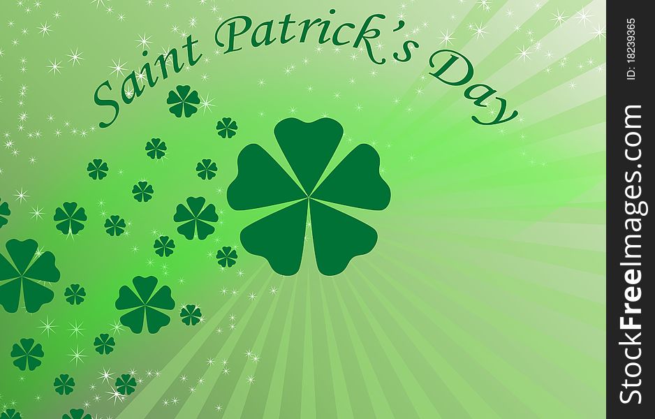 St. Patrick's Day background, illustration