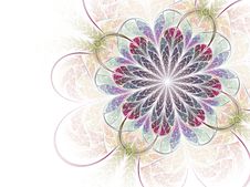Smooth Colorful Fractal Flower Royalty Free Stock Photo Smooth Colorful Fractal Flower Royalty Free Stock Photo