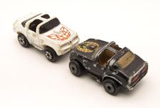 Toy Cars With White Background Stock Photo
