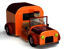 3d Wood Man As A Driver Royalty Free Stock Photos 3d Wood Man As A Driver Royalty Free Stock Photos