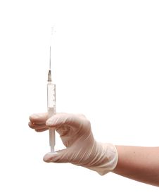 Hand Holding Syringe Royalty Free Stock Photos Hand Holding Syringe Royalty Free Stock Photos