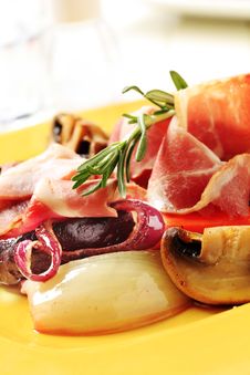 Roasted Vegetables And Ham Stock Images Roasted Vegetables And Ham Stock Images