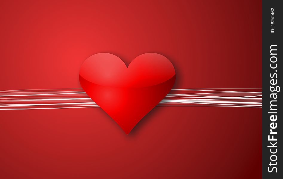 Valentine red heart, valentine background