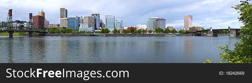 A panorama of Portland Oregon & the week of the Rose festival event. A panorama of Portland Oregon & the week of the Rose festival event.