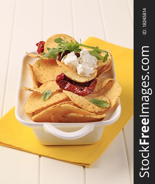 Corn Chips And Curd Cheese