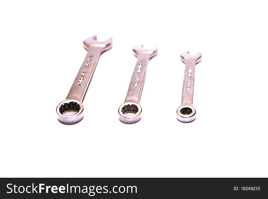 Photo of the Spanners on white background