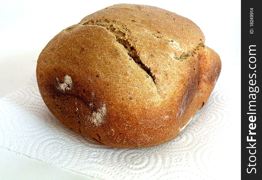 Bread only home-baked very tasty fresh white