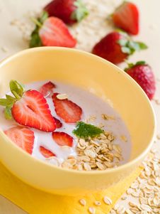 Yogurt Breakfast Royalty Free Stock Photos Yogurt Breakfast Royalty Free Stock Photos