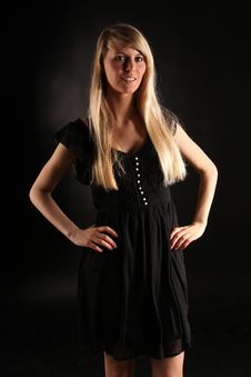 Young Blond Woman Stock Photo