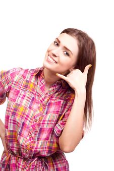 Call-me Sign Stock Photography Call-me Sign Stock Photography