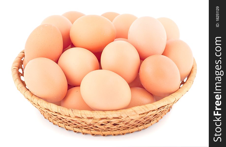 Basket With Eggs.