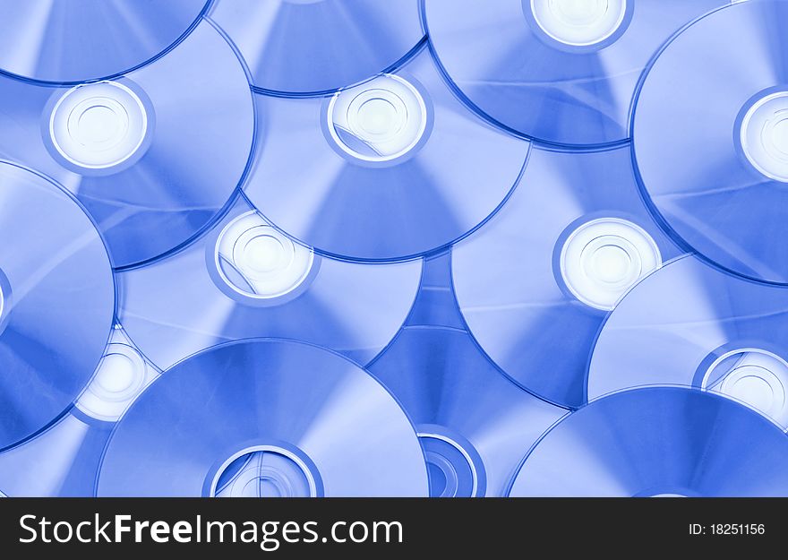 Close-up of CDs. Use for background or texture. Close-up of CDs. Use for background or texture