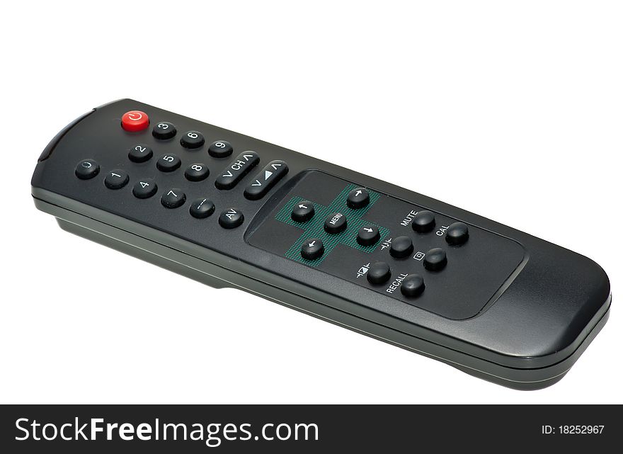 Remote control is isolated on white background